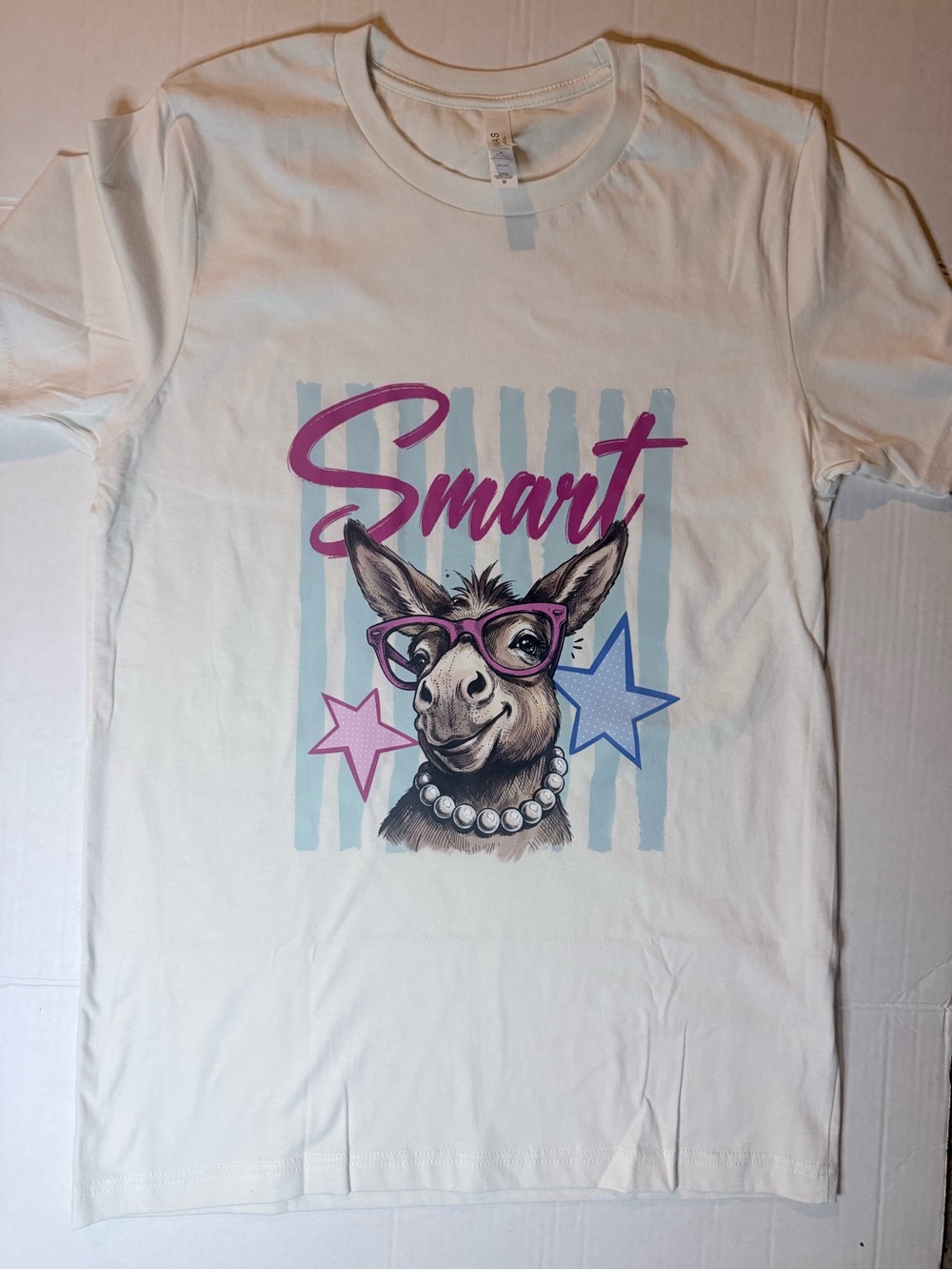 Smart Donkey Graphic Tee - White
